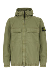 Green stretch cotton jacket -  | Wise