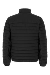 Black stretch nylon down jacket -  | Wise