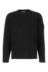 Black cotton blend sweater -  | Wise
