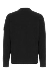 Black cotton blend sweater -  | Wise