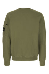 Military green cotton sweatshirt -  | Wise