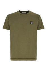 Olive green cotton t-shirt -  | Wise