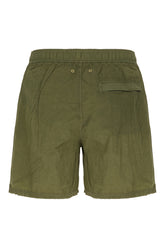 Bermuda mare in nylon verde oliva -  | Wise