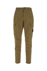 Pantalone cargo in cotone stretch verde militare -  | Wise