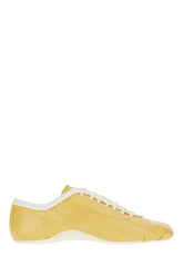 Ochre leather Ballerina sneakers -  | Wise
