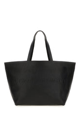 Black leather shopping bag -  | Wise