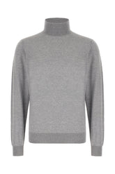 Melange grey wool sweater -  | Wise