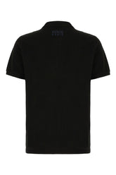 Polo in piquet nero -  | Wise