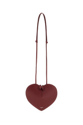 Burgundy leather Le Cœur shoulder bag -  | Wise