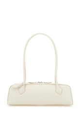 Chalk leather medium Le Teckel shoulder bag -  | Wise