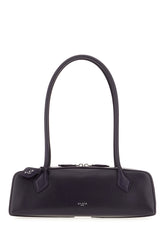 Borsa a spalla Le Teckel media in pelle melanzana -  | Wise