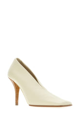 Ivory leather pumps -  | Wise