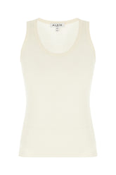 Ivory stretch wool blend top -  | Wise