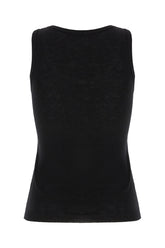 Top in misto lana stretch nero -  | Wise