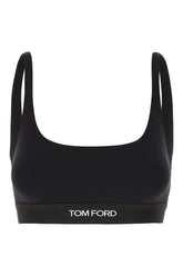 Black stretch modal crop top -  | Wise