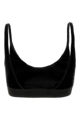 Black stretch chenille crop top -  | Wise