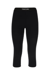 Black stretch modal leggings -  | Wise