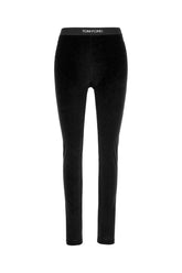 Black chenille leggings -  | Wise