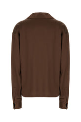 Blusa in raso cioccolato -  | Wise