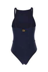 Navy blue stretch nylon swimsuit -  | Wise