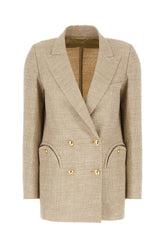 Giacca in lino cappuccino -  | Wise