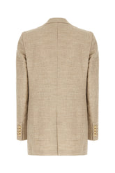 Giacca in lino cappuccino -  | Wise
