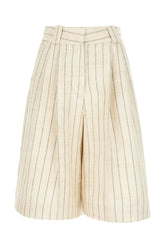 Bermuda in misto lino ricamato -  | Wise