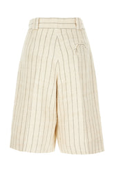 Bermuda in misto lino ricamato -  | Wise