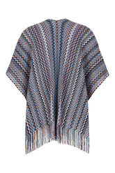 Embroidered viscose blend cape -  | Wise
