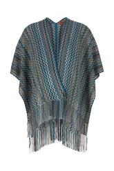 Embroidered viscose blend cape -  | Wise