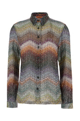 Embroidered viscose blend shirt -  | Wise