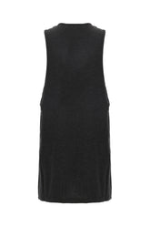 Slate cotton sleeveless t-shirt -  | Wise