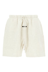 Melange grey cotton bermuda shorts -  | Wise