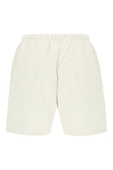 Melange grey cotton bermuda shorts -  | Wise
