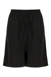 Black nylon bermuda shorts -  | Wise