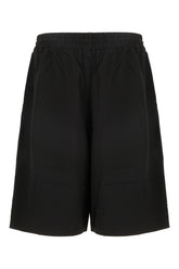 Black nylon bermuda shorts -  | Wise