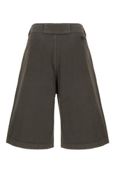 Charcoal cotton bermuda shorts -  | Wise