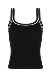 Black viscose blend top -  | Wise