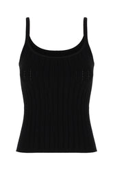 Black viscose blend top -  | Wise