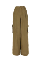 Pantalone in lyocell verde oliva -  | Wise