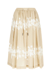 Beige linen blend skirt -  | Wise