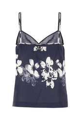 Top in misto lino blu navy -  | Wise