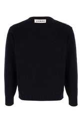 Maglione in cotone blu notte -  | Wise