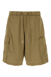 Bermuda in lyocell verde oliva -  | Wise