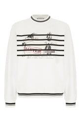 Two-tone cotton blend sweatshirt -  | Wise