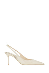 Ivory leather Lidia slingback -  | Wise