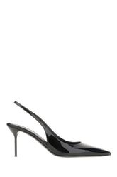 Black leather Lidia slingback -  | Wise