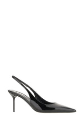 Black leather Lidia slingback -  | Wise