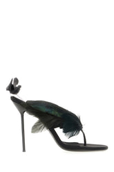 Black leather Lidia mules -  | Wise