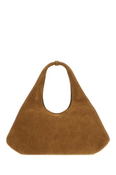 Borsa a spalla in pelle scamosciata cammello -  | Wise